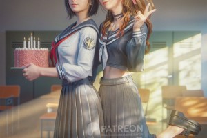 《最终幻想7》蒂法和爱丽丝3D美图 黑丝很诱人